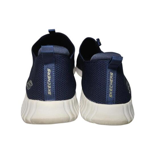Skechers Men's Navy Slip-On Sneakers Size 8.5 - Picture 4 of 9